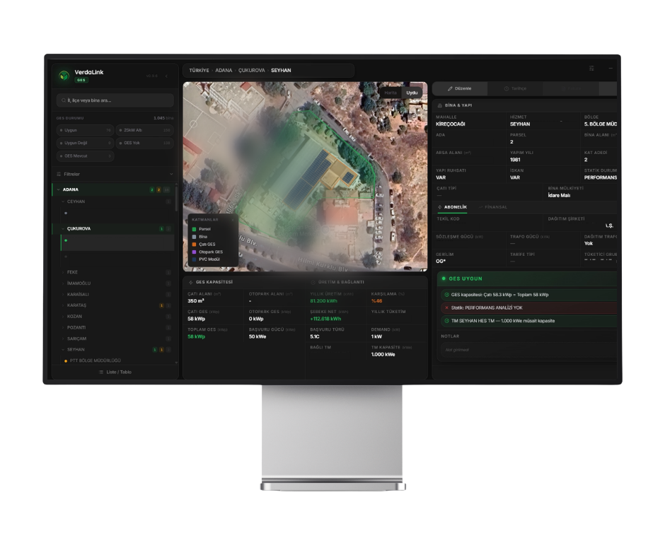 VerdaLink Solar mockup